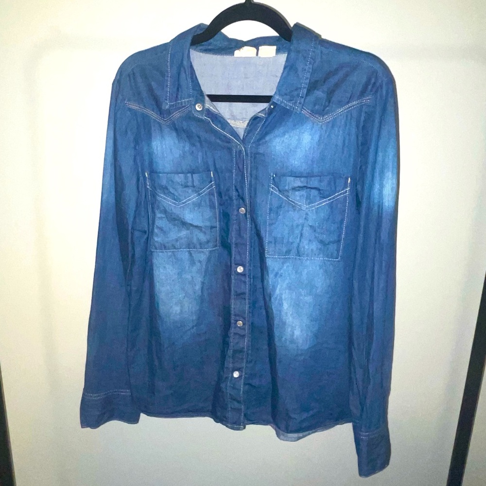 Long Sleeve Jean shirt